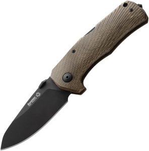 LionSTEEL TM1 Lockback Folding Knife Green Micarta Sleipner