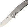 LionSTEEL TRE Titanium Framelock Blue Folding Knife M390