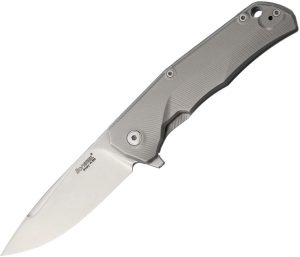 LionSTEEL TRE Titanium Framelock Blue Folding Knife M390