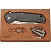 LionSTEEL TRE Titanium Framelock Folding Knife M390 Carbon Fiber