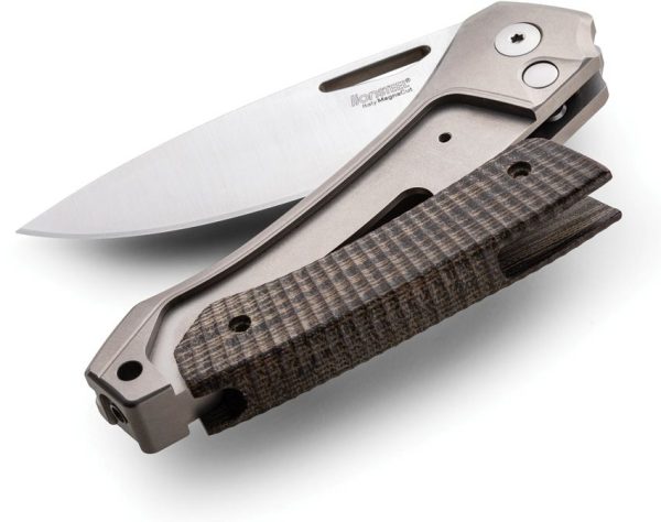 LionSTEEL Twain Button Lock Folding Knife CPM MagnaCut CF
