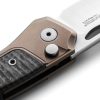LionSTEEL Twain Button Lock Folding Knife CPM MagnaCut CF