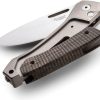 LionSTEEL Twain Button Lock Folding Knife CPM MagnaCut Gray CF