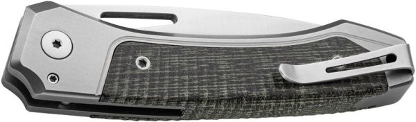 LionSTEEL Twain Button Lock Folding Knife CPM MagnaCut Green