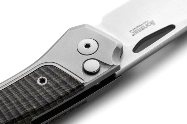 LionSTEEL Twain Button Lock Folding Knife CPM MagnaCut Green