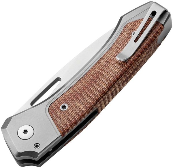 LionSTEEL Twain Button Lock Folding Knife CPM MagnaCut Micarta