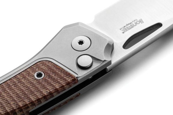 LionSTEEL Twain Button Lock Folding Knife CPM MagnaCut Micarta