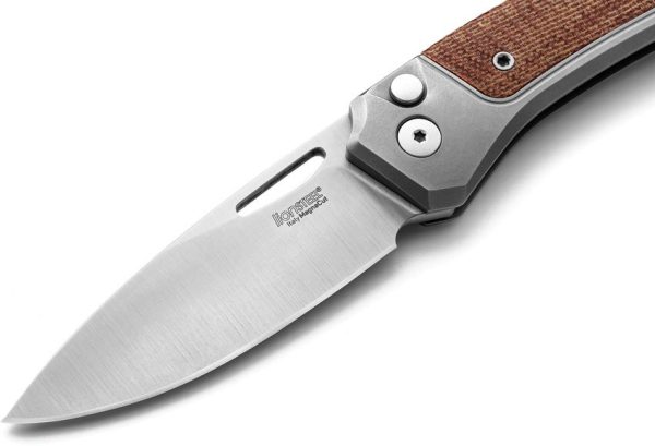 LionSTEEL Twain Button Lock Folding Knife CPM MagnaCut Micarta