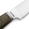 LionSTEEL Willy Fixed Blade Green Canvas M390 Stainless