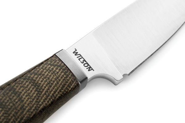 LionSTEEL Willy Fixed Blade Green Canvas M390 Stainless