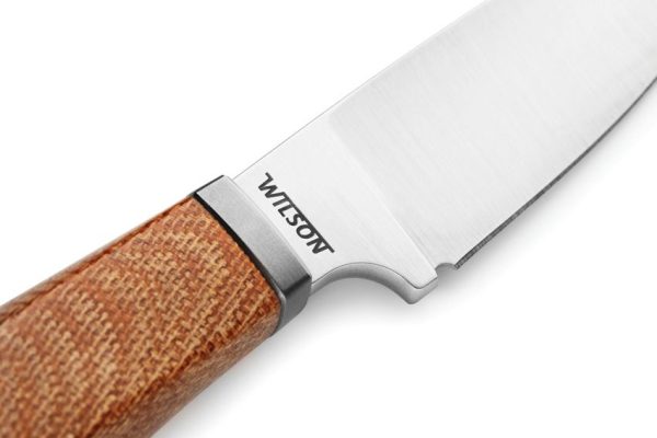 LionSTEEL Willy Fixed Blade M390 Natural Canvas Micarta