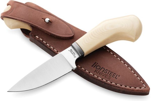 LionSTEEL Willy Fixed Blade Ivory M390 Stainless Knife