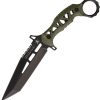 LOTAR Combat KHAOS REVENGER Fixed Blade 5.5" CPM-3V OD Green