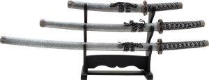 M2049.jpg Japanese Sword Set Katana Wakizashi Tanto - Stainless Steel