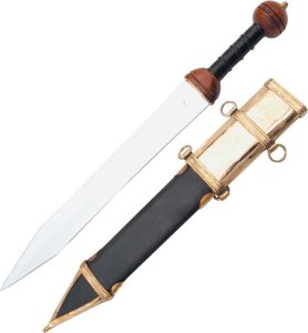 Gladius Sword 26.75" Mirror Polished Steel Blade Fixed Blade