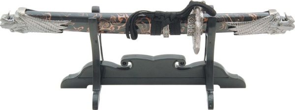 Mini Dragon Katana S-237BK 6.5in Sharpened Stainless Blade