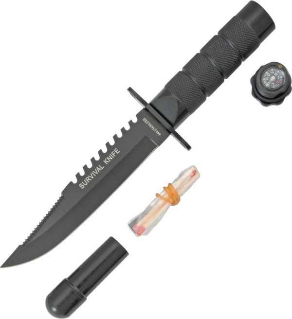 Miscellaneous Small Survival Knife HK-690B - Sawback 440