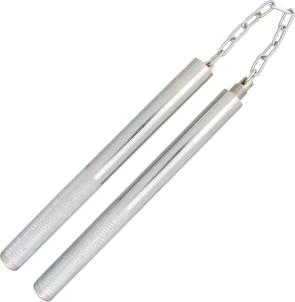 Miscellaneous Nunchakus NU-014S Silver Steel