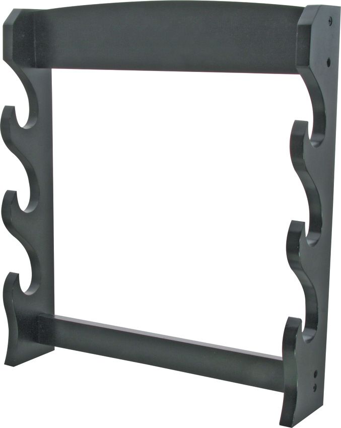 3 Tier Wood Wall Display for Swords with Mounting Hardware