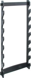 M3335.jpg 8 Tier Wall Rack Sword Display Black Wood Storage Holder