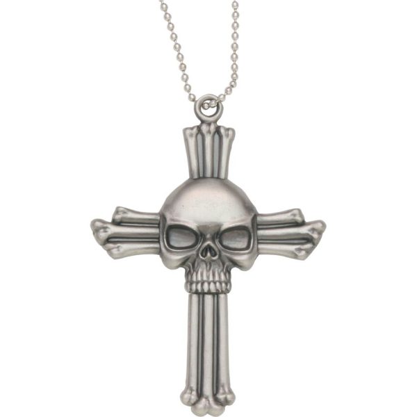 Skull Neck Knife Pendant Stainless Blade