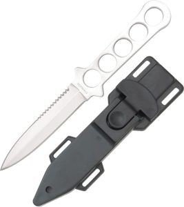 M3346.jpg Diving Knife Double Edge Serrated Stainless