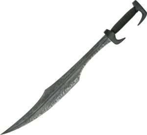 Spartan Sword 26" Sharpened Steel Blade Black Grip Fixed Blade