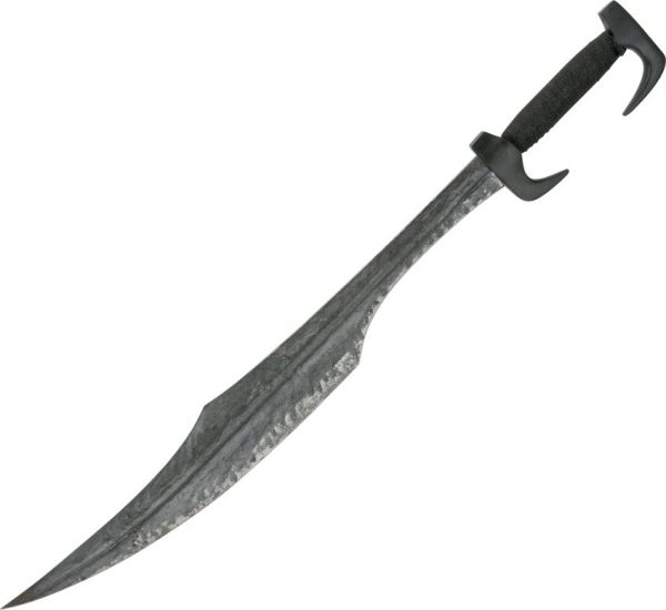 Spartan Sword 26" Sharpened Steel Blade Black Grip Fixed Blade