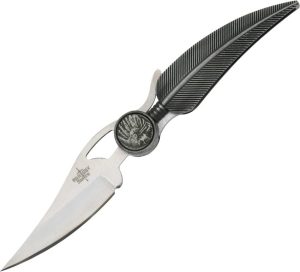 Miscellaneous Indian Feather Folder - Antique Metal 3.5 inches