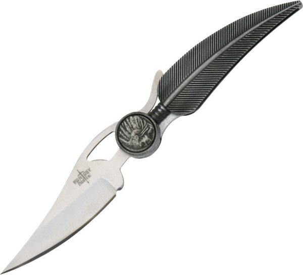 Miscellaneous Indian Feather Folder - Antique Metal 3.5 inches