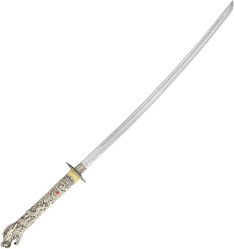 Dragon Sword 40 1/4" Overall 26 1/2" Stainless Blade with Scabbard