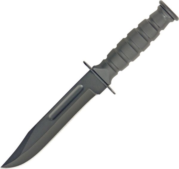 Miscellaneous Mini Combat Bowie Fixed Blade - Black Stainless