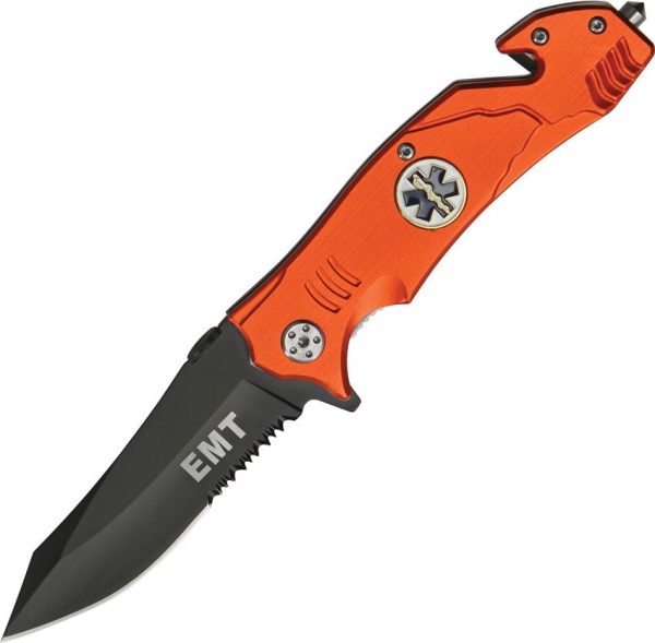 Miscellaneous Rescue Linerlock EMT Orange Assisted