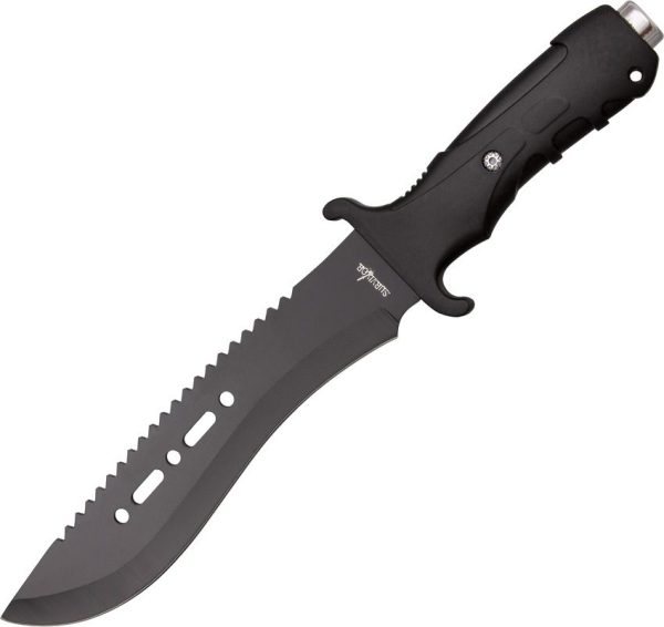 Miscellaneous Survivor Knife HK-729BK Sawback Recurve