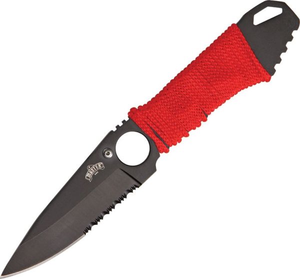 Miscellaneous Neck Knife MU-1121RD - Drop Point Red Cord
