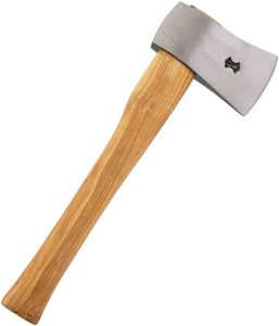 M4328.jpg Swiss Hatchet Stainless Steel Brushed Brown Wood