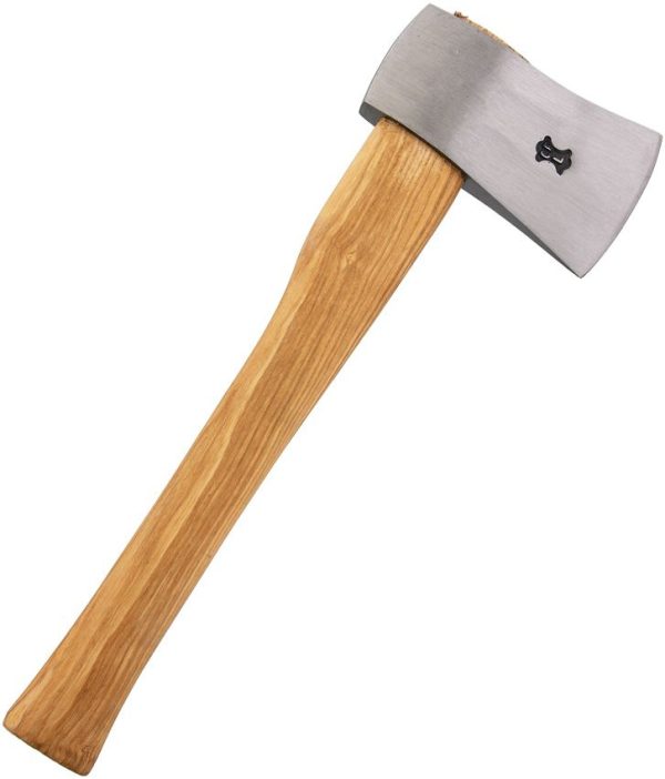 Swiss Hatchet Stainless Steel Brushed Brown Wood