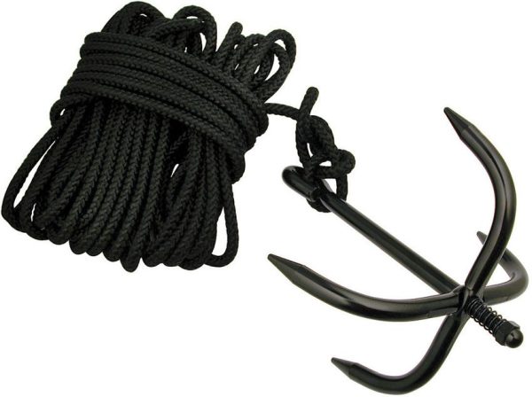 Grappling Hook Stainless Black Cord Assembly