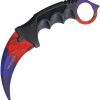 Multi Color Neck Knife Karambit Stainless Steel