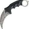 Miscellaneous Neck Knife - Faux Damascus Karambit