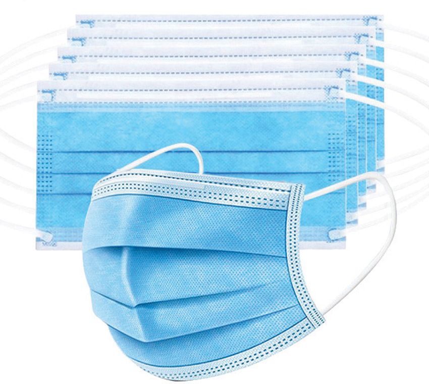 Disposable Face Mask 3-Ply 95% Filtration Pack of 50