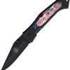 Miscellaneous Red Lives Matter Linerlock - Black ABS Handle