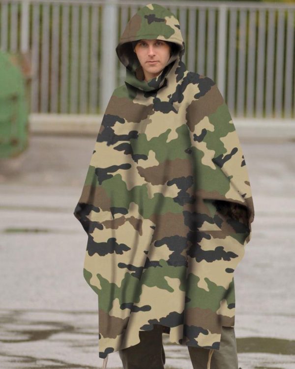 Mil-Tec CCE Camo Ripstop Poncho Tactical Wetness Protection