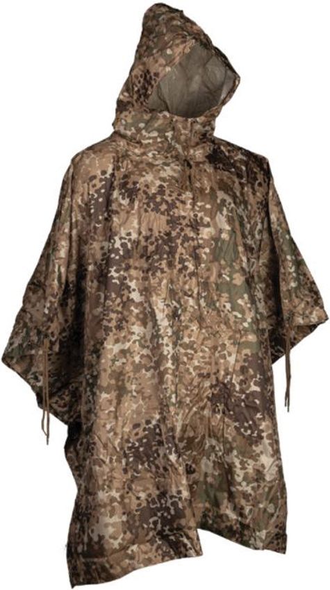 Mil-Tec Arid Fleck Camo Ripstop Poncho Waterproof Tactical