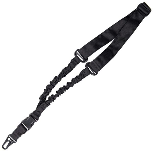 Mil-Tec Black 1 Point Rifle Sling - Adjustable Polyester