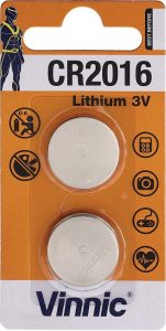 Miscellaneous CR2016 Lithium Batteries - 3V Pack of 2
