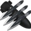 Perfect Point M4503 Throwing Knife Set - Two-Tone Stainless