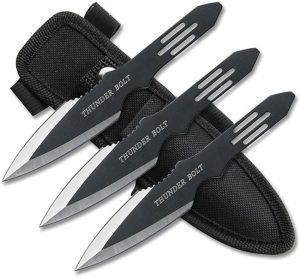 M4503.jpg Perfect Point M4503 Throwing Knife Set - Two-Tone Stainless