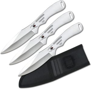 Perfect Point Throwing Knife Set - Satin Stainless One-Piece