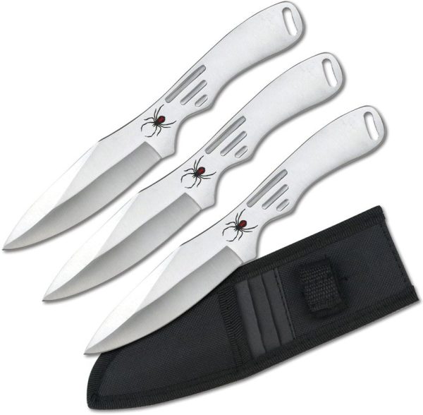 Perfect Point Throwing Knife Set - Satin Stainless One-Piece